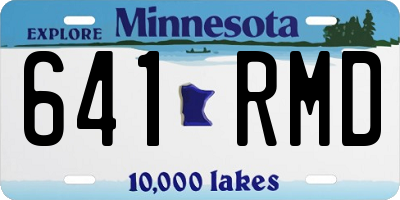 MN license plate 641RMD