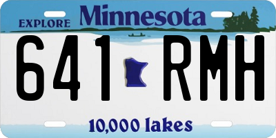 MN license plate 641RMH