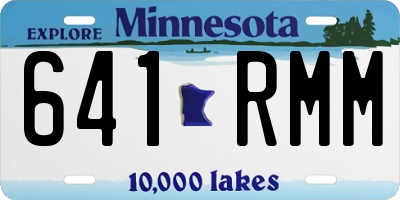 MN license plate 641RMM