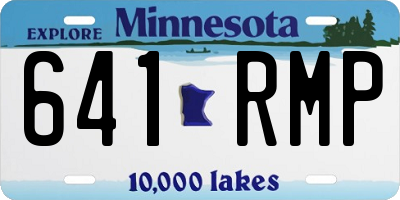 MN license plate 641RMP