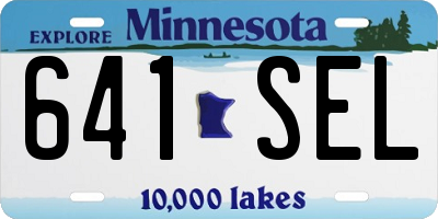 MN license plate 641SEL