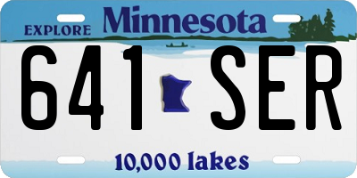 MN license plate 641SER