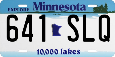 MN license plate 641SLQ