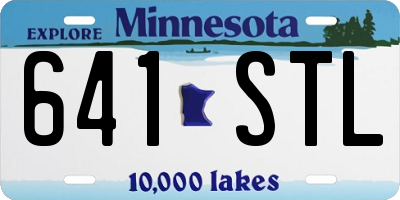 MN license plate 641STL