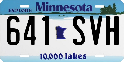 MN license plate 641SVH