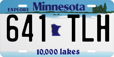 MN license plate 641TLH