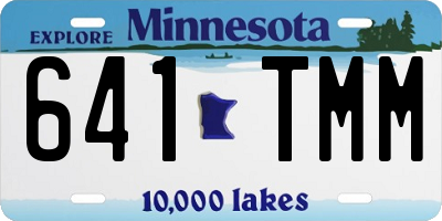 MN license plate 641TMM
