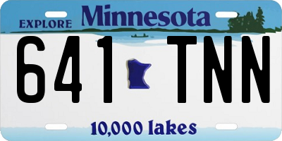 MN license plate 641TNN