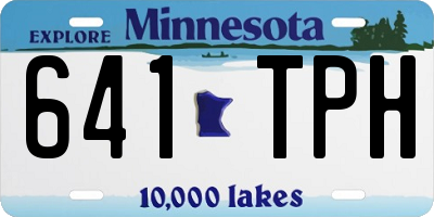 MN license plate 641TPH