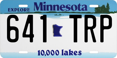 MN license plate 641TRP