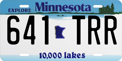 MN license plate 641TRR