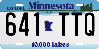 MN license plate 641TTQ