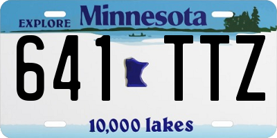MN license plate 641TTZ