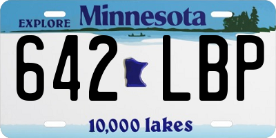 MN license plate 642LBP