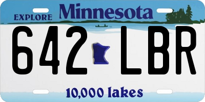 MN license plate 642LBR
