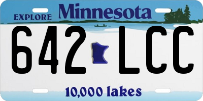 MN license plate 642LCC