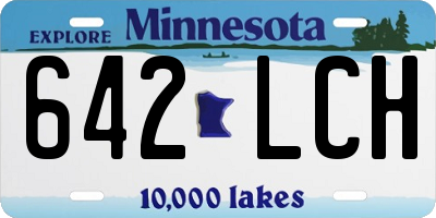 MN license plate 642LCH