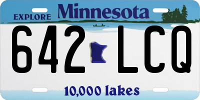 MN license plate 642LCQ
