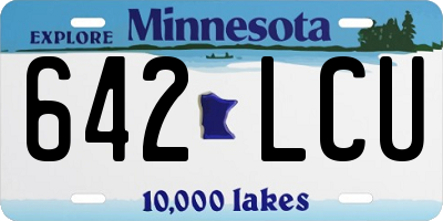 MN license plate 642LCU