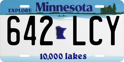 MN license plate 642LCY