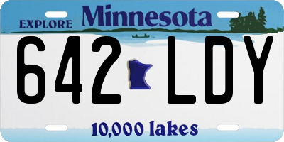 MN license plate 642LDY