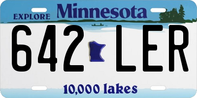 MN license plate 642LER