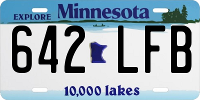 MN license plate 642LFB