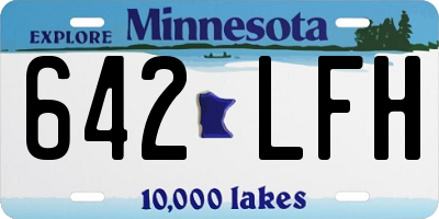 MN license plate 642LFH