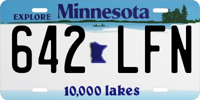 MN license plate 642LFN