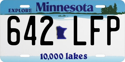 MN license plate 642LFP