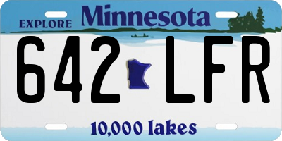 MN license plate 642LFR