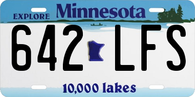 MN license plate 642LFS