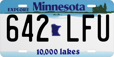 MN license plate 642LFU