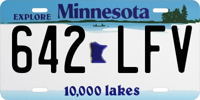 MN license plate 642LFV