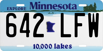 MN license plate 642LFW