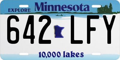 MN license plate 642LFY