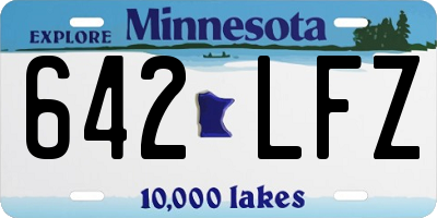 MN license plate 642LFZ
