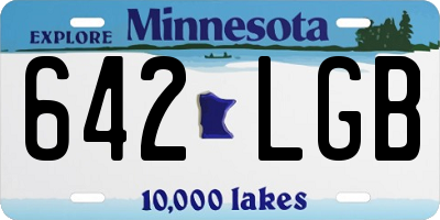 MN license plate 642LGB