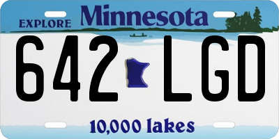 MN license plate 642LGD