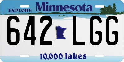 MN license plate 642LGG