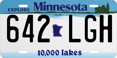 MN license plate 642LGH