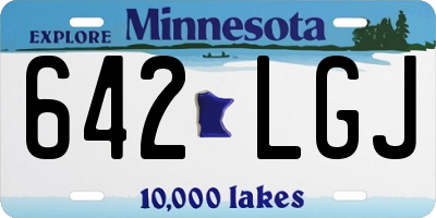 MN license plate 642LGJ
