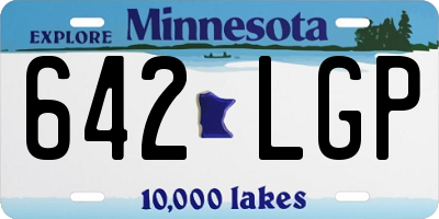 MN license plate 642LGP