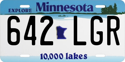 MN license plate 642LGR