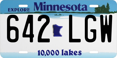 MN license plate 642LGW