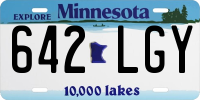 MN license plate 642LGY