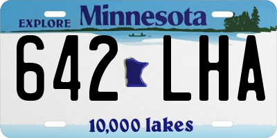 MN license plate 642LHA