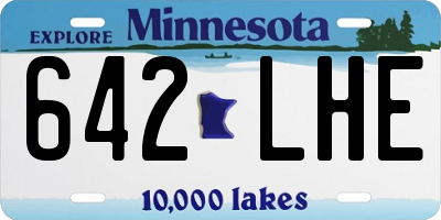 MN license plate 642LHE