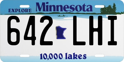 MN license plate 642LHI