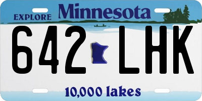 MN license plate 642LHK